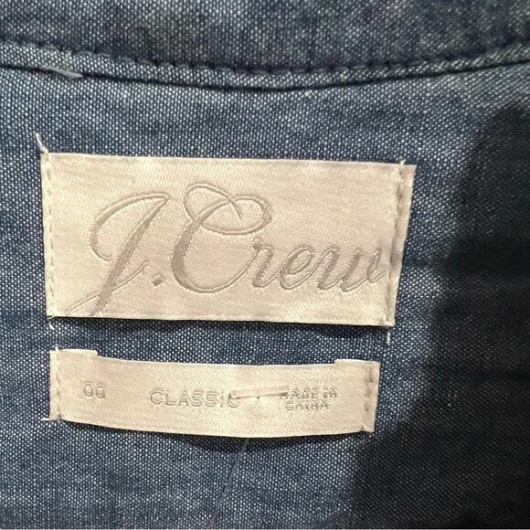 J.Crew classic-fit ruffleneck chambray button up shirt Size XS NWT - Picture 11 of 12
